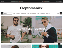 Tablet Screenshot of cleptomanicx.com